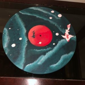 😺Hand-Painted Vinyl Record😺